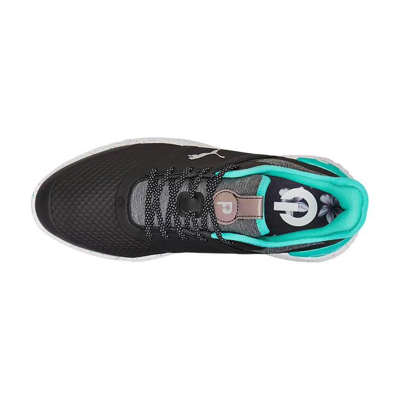 PUMA x PTC IGNITE Elevate Men's Spikeless Shoes (Black/Silver/Green)