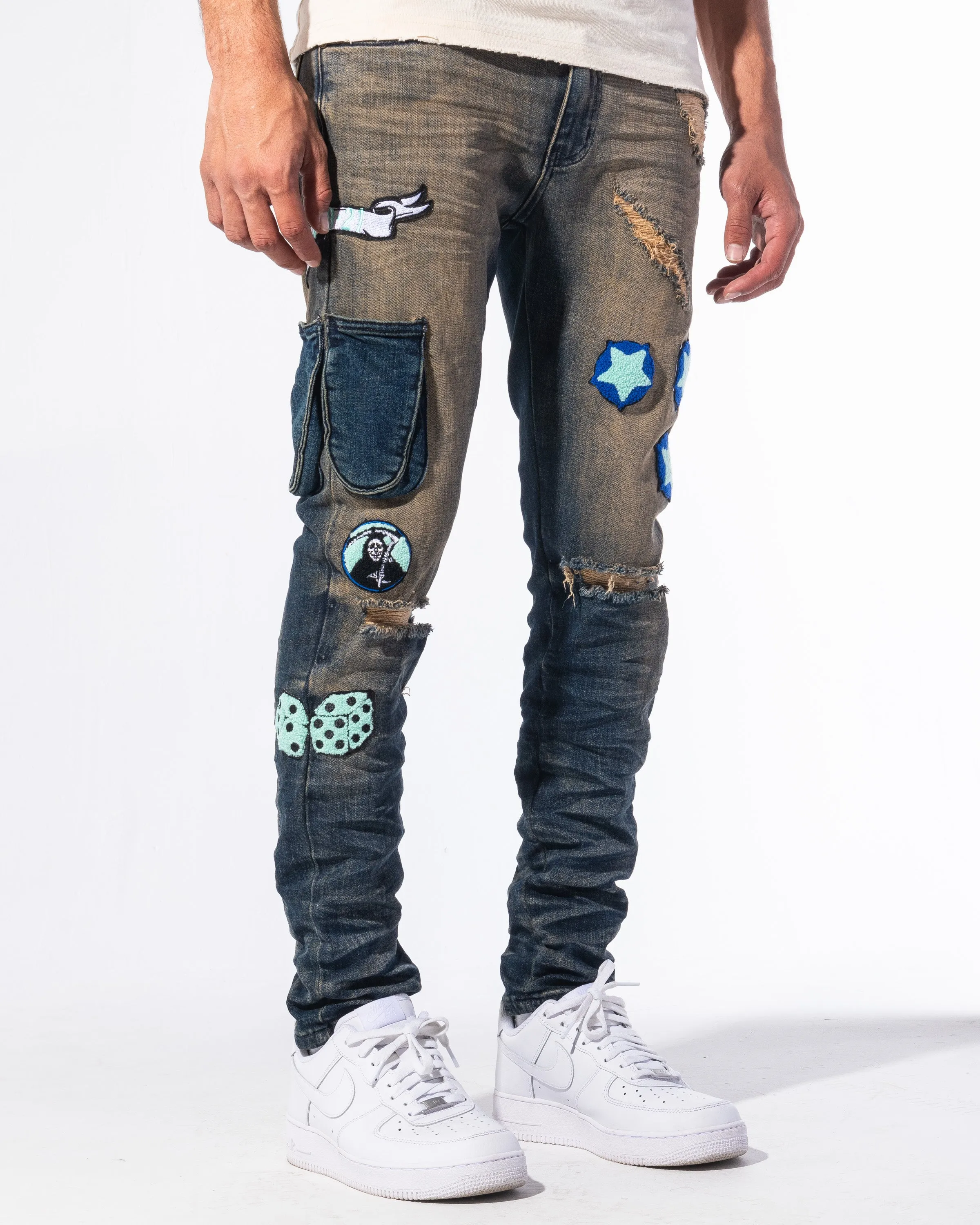 "GAMBIT" DENIM (INDIGO EARTH WASH)