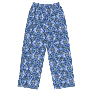 "Whirling Petals" Collection - Fractal Design Wide Leg Pants