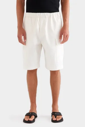 Relaxed Cargo Short -  Off White