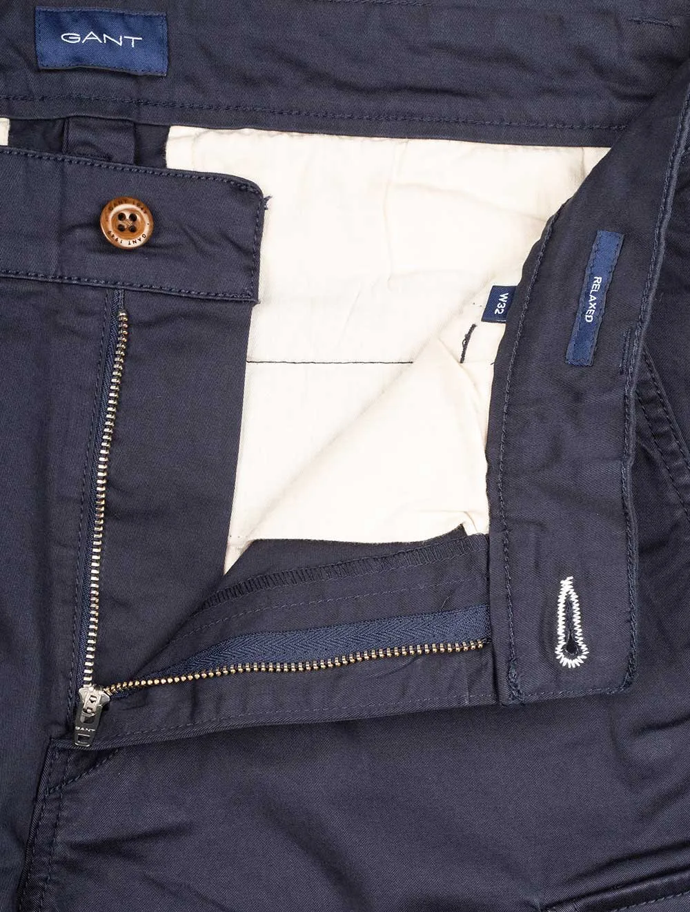 Relaxed Twill Cargo Shorts Marine