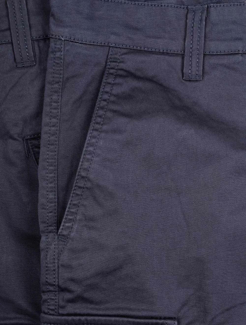 Relaxed Twill Cargo Shorts Marine