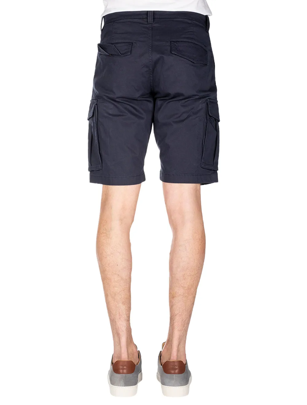 Relaxed Twill Cargo Shorts Marine