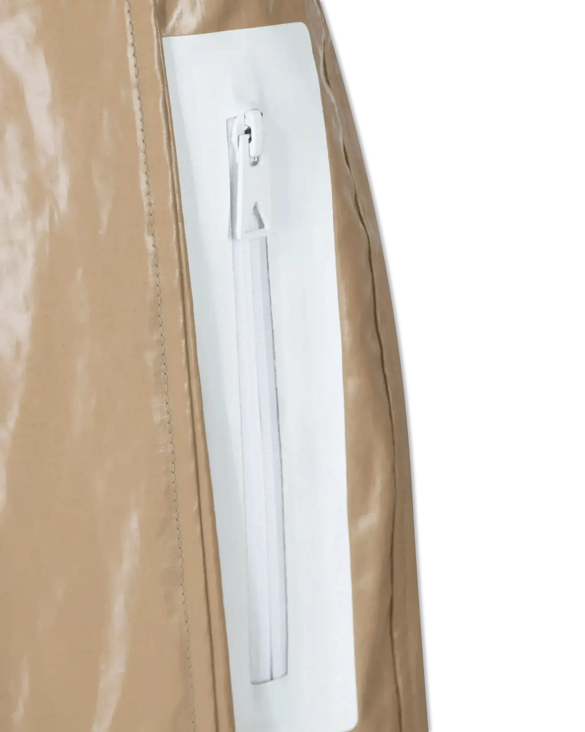 Rubber Coated Linen Pants