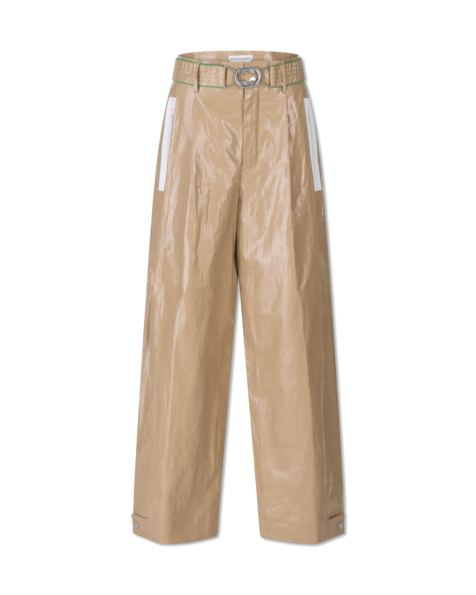 Rubber Coated Linen Pants