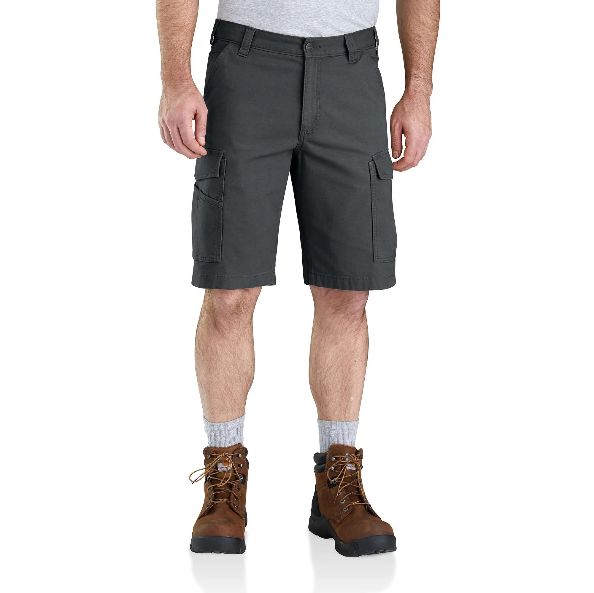 Rugged Flex® Relaxed Fit Canvas Cargo Work Short