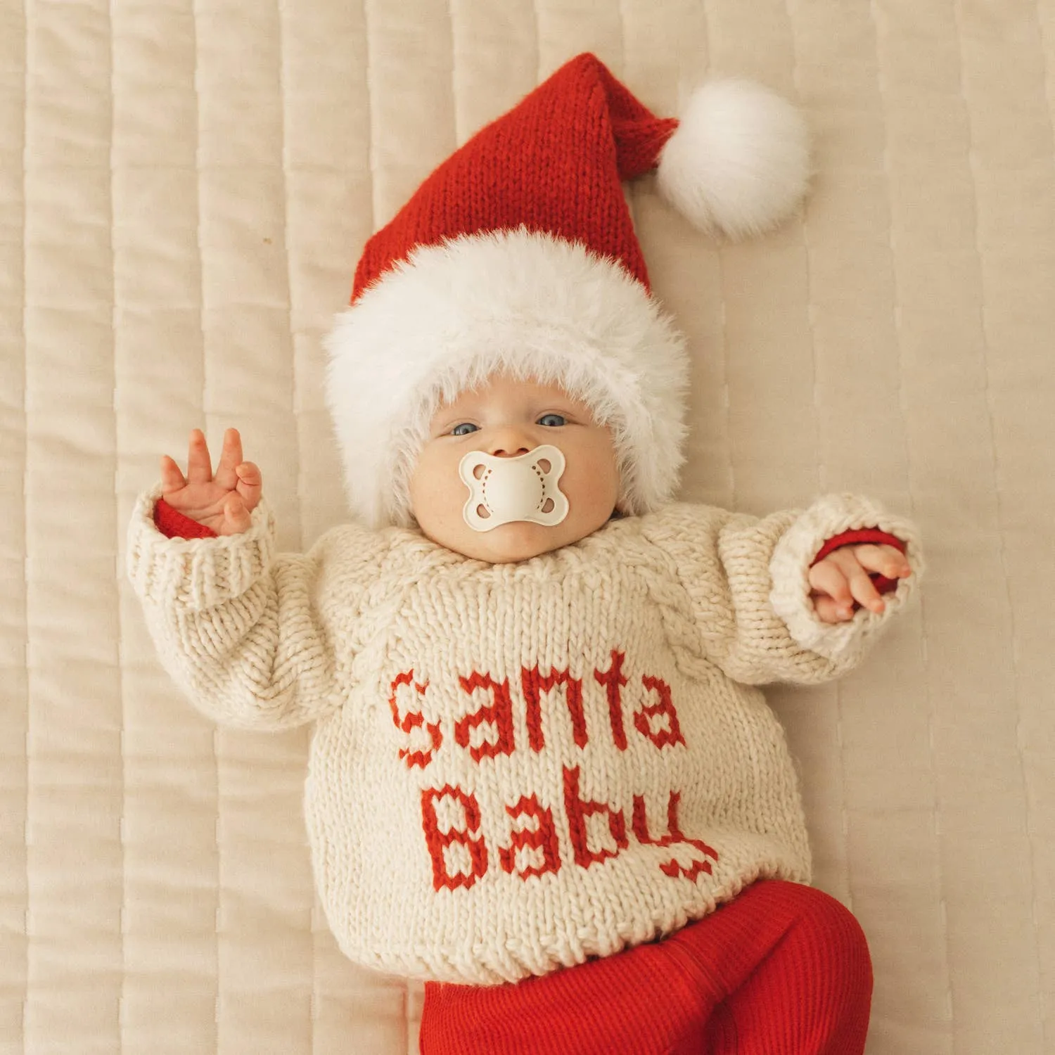 Santa Baby Crew Neck Sweater-huggalugs