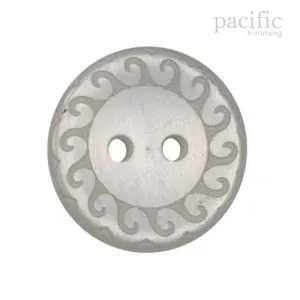 Spiral Patterned Laser Cut 2 Hole Polyester Decorative Button