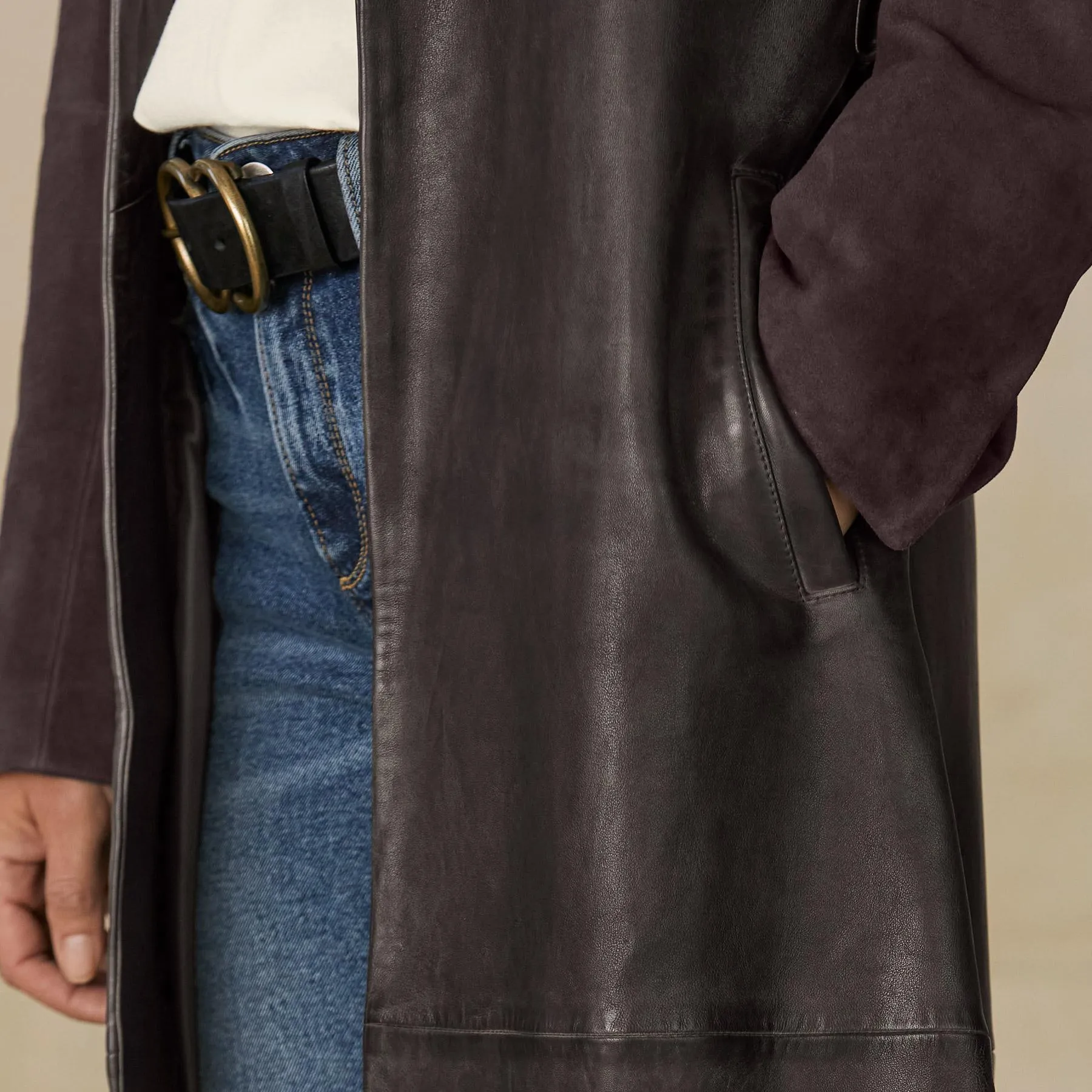 Starla Leather Trenchcoat