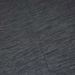 Static Gray/Black Wool Blend Textured Slub Suiting Fabric