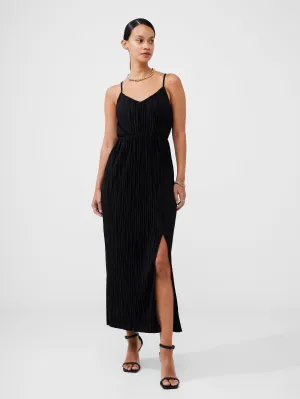 Strappy Plisse Jersey Maxi Dress