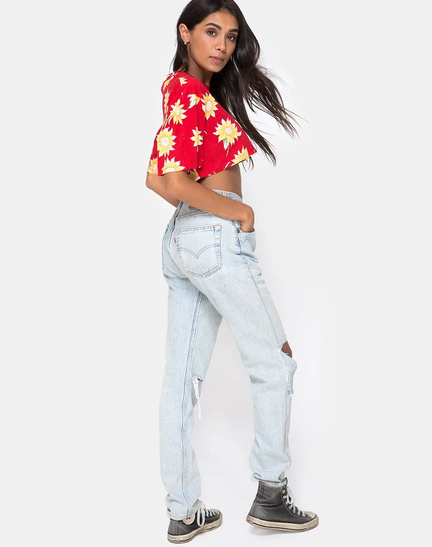 Super Cropped Tee in Sunny Days