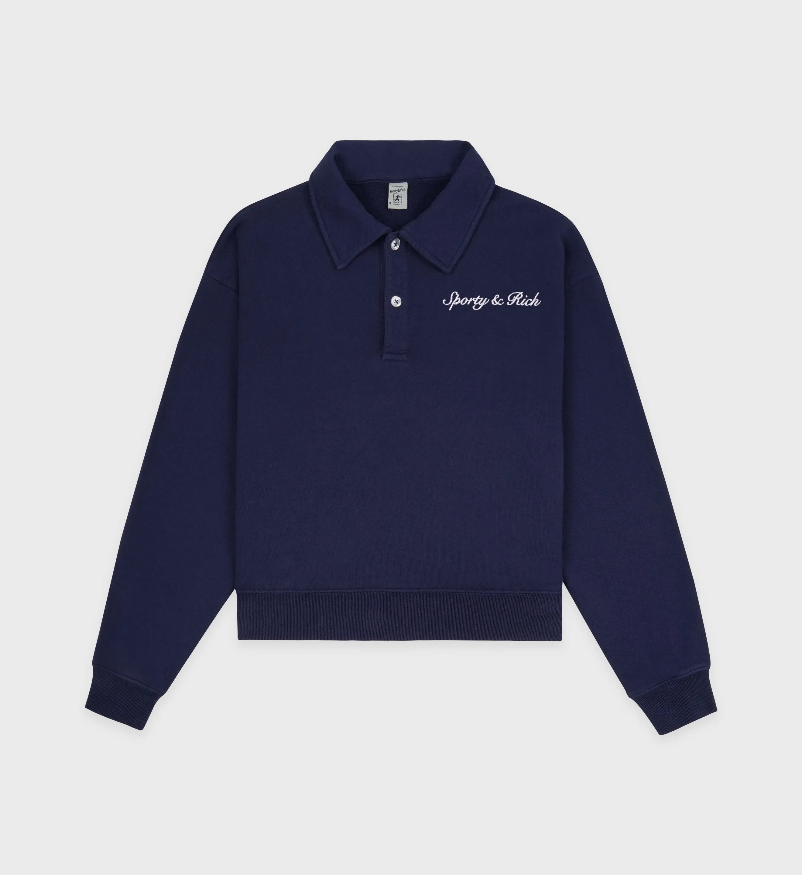 Syracuse Embroidered Polo - Navy/White