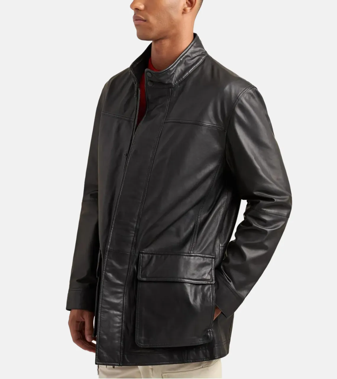 Ultimate Statement Men's Leather Coat