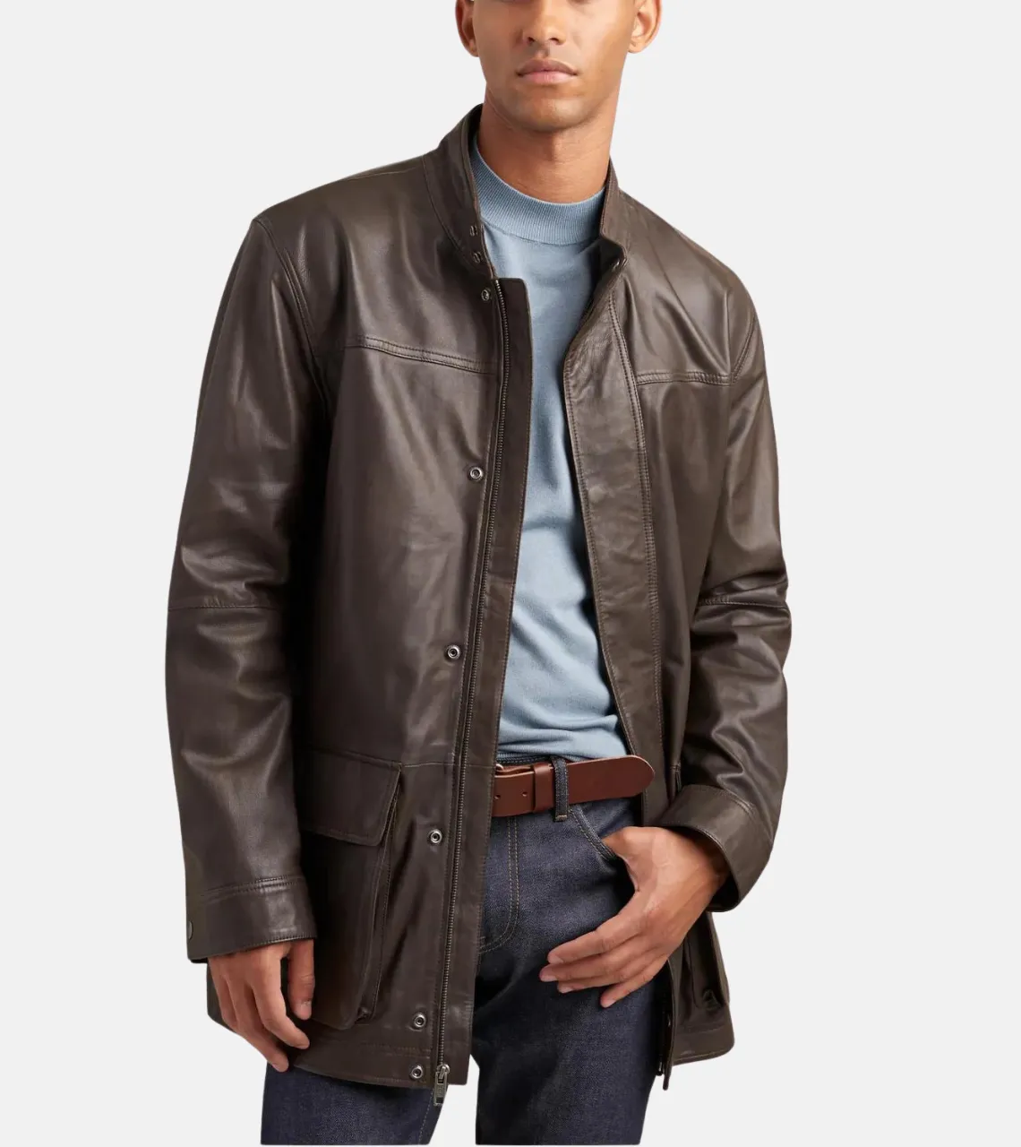 Ultimate Statement Men's Leather Coat