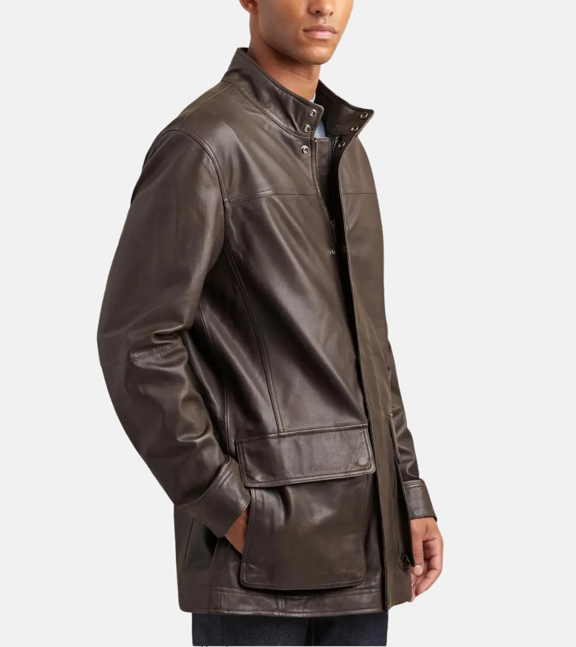 Ultimate Statement Men's Leather Coat