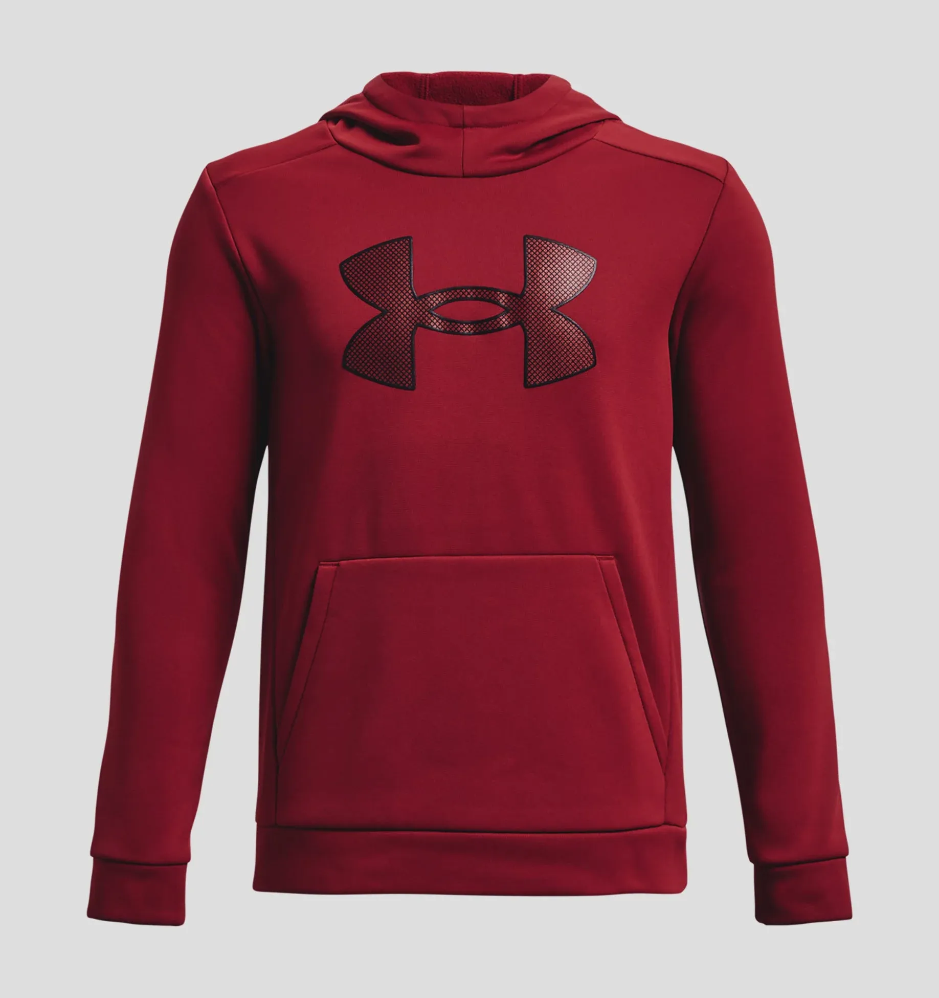 Under Armour Boys Fleece Big Logo Hoody - Stadium Red