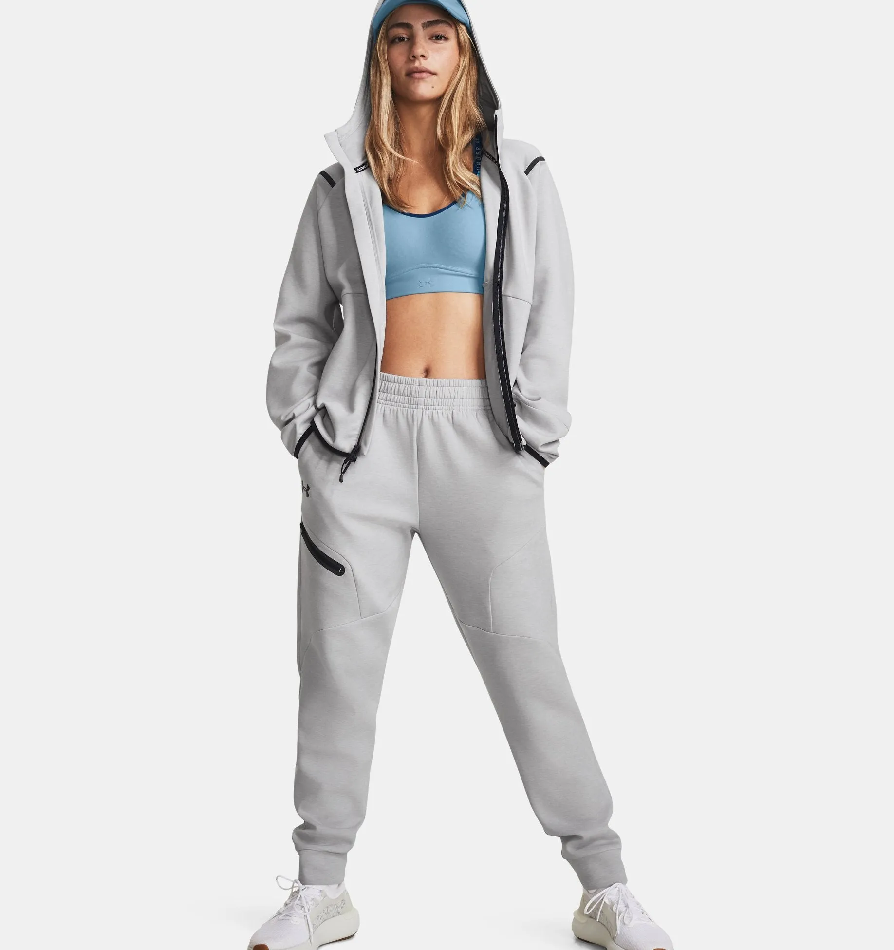 Under Armour Womens Unstoppable Fleece Jogger - Gray