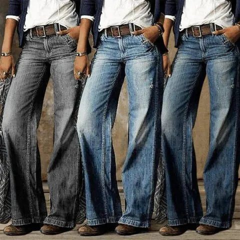 Wide-Leg Vintage Jeans