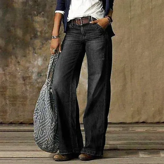 Wide-Leg Vintage Jeans