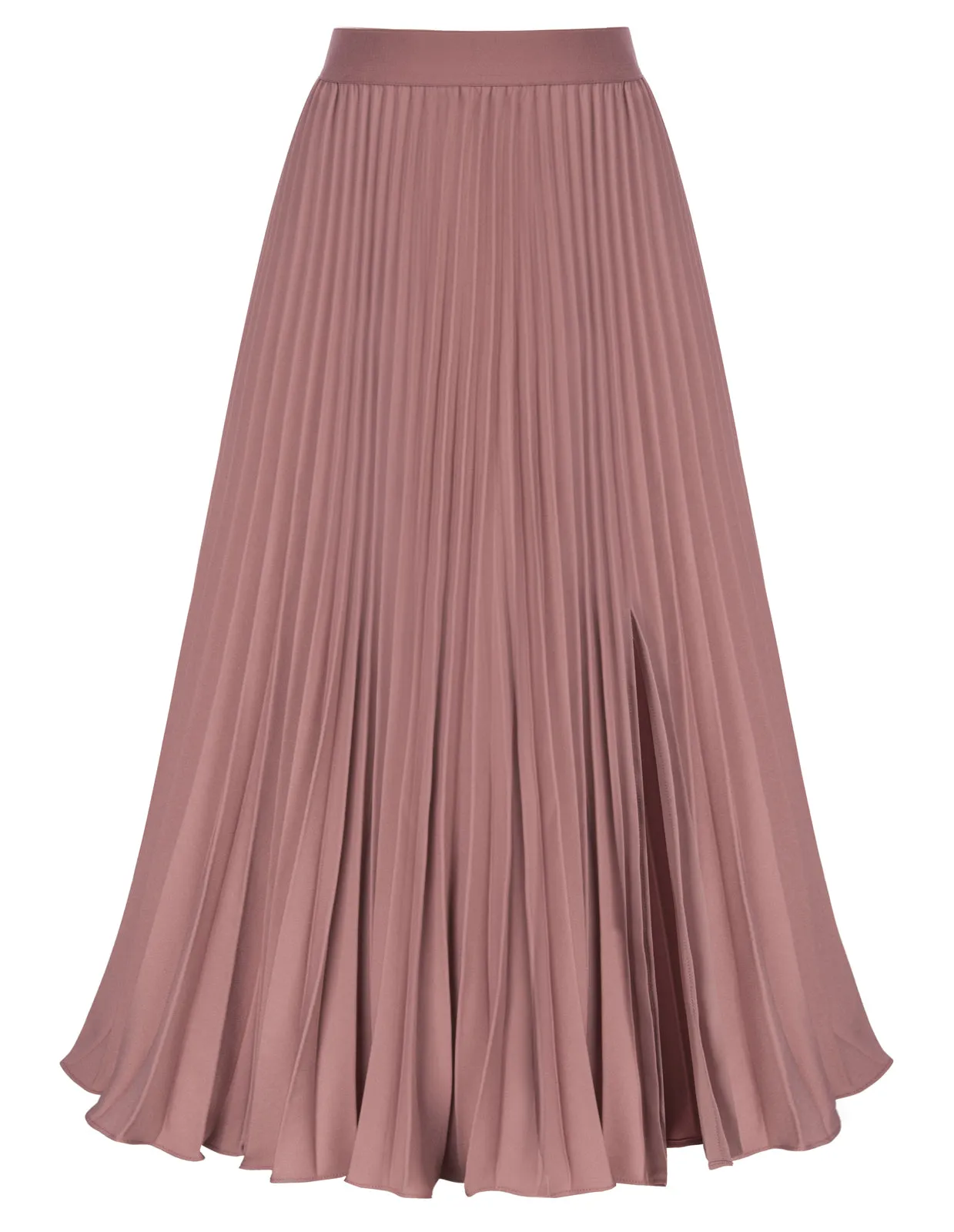 Women's High Waist Pleated A-Line Swing Skirt