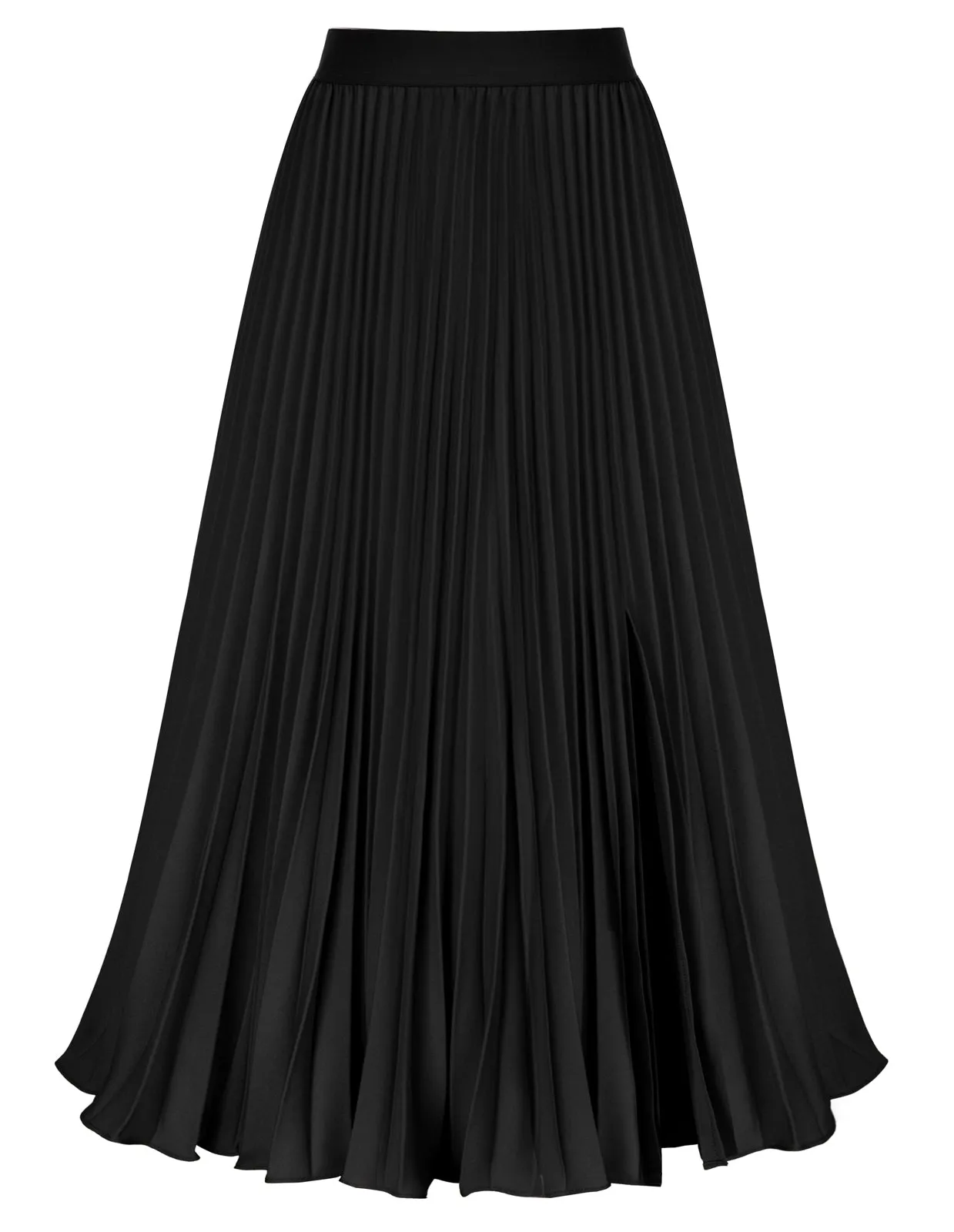 Women's High Waist Pleated A-Line Swing Skirt