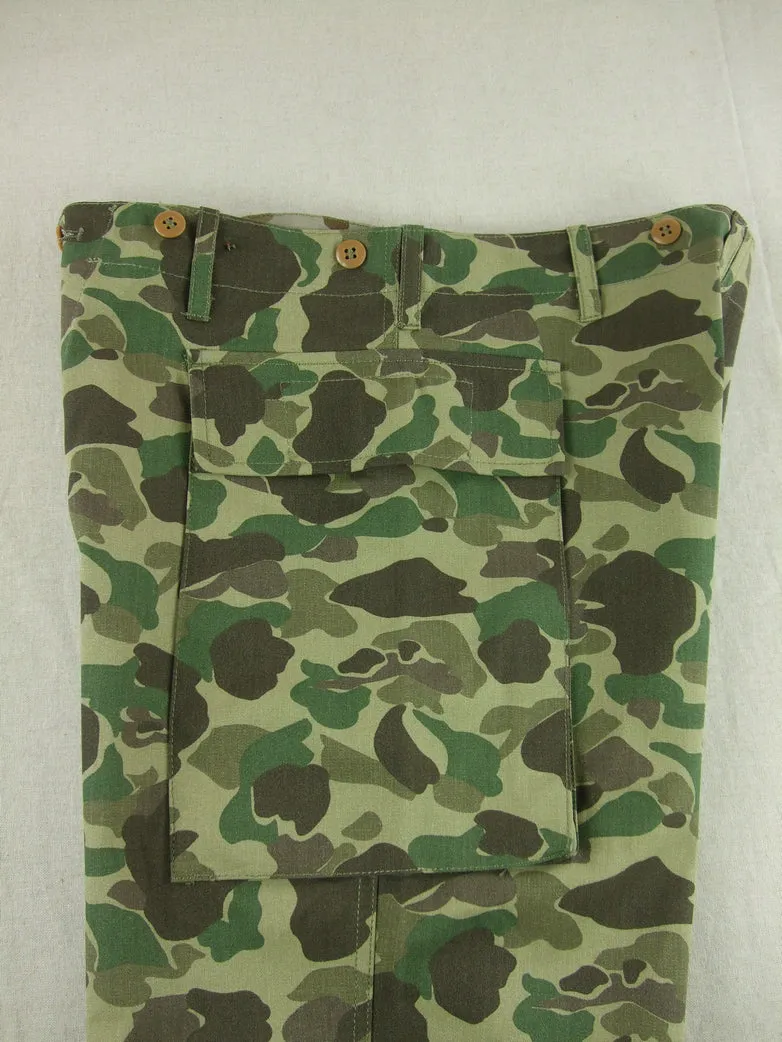 WWII US Army Camo HBT Utility Trousers Pants