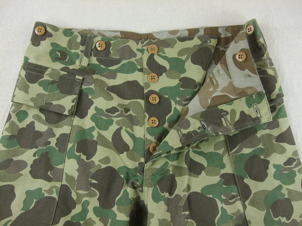 WWII US Army Camo HBT Utility Trousers Pants