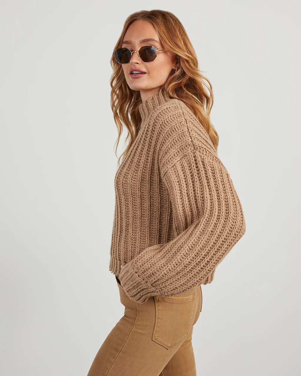 Zoey Mock Neck Knit Sweater